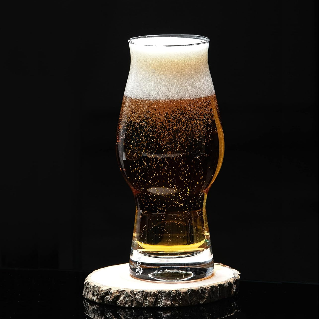 6 set sculptured birrateque stackable tulip glass (460 ml)