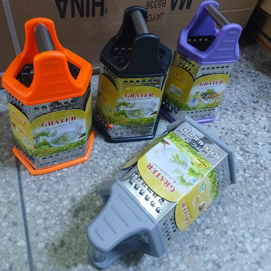 6 sided portable  multifunctional grater