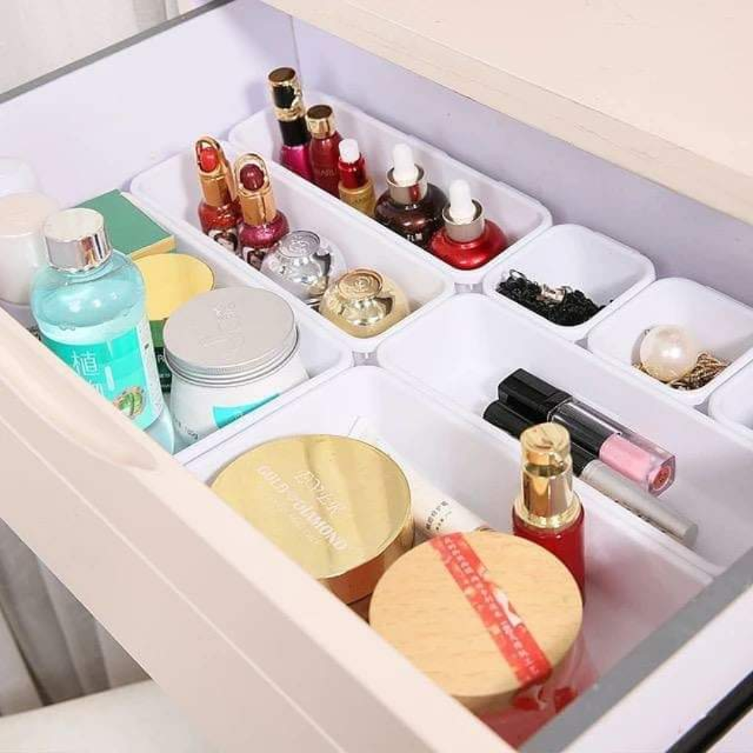 8-Piece Adjustable Drawer Organizer Set