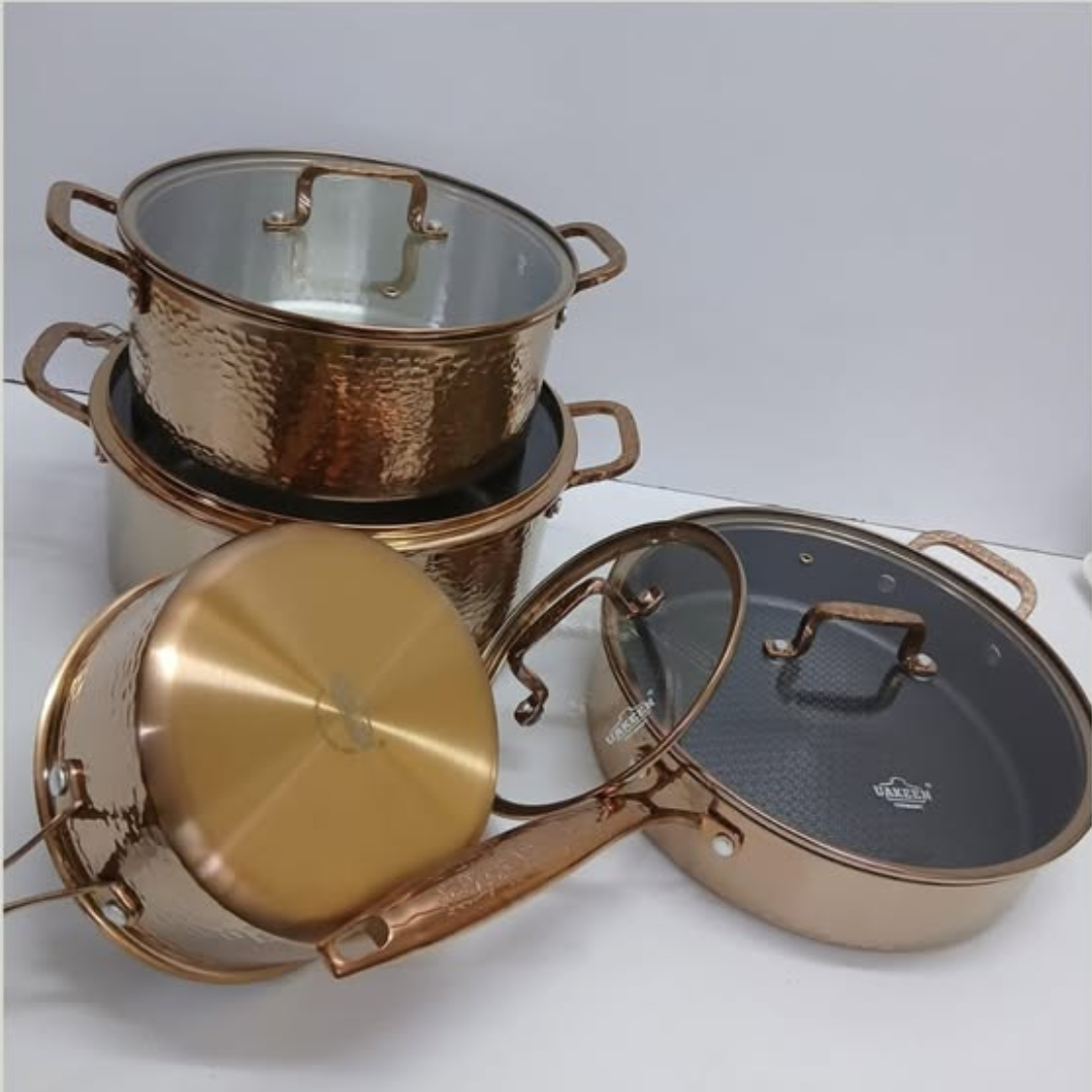8-Piece Heavy Stainless Steel Cookware Set