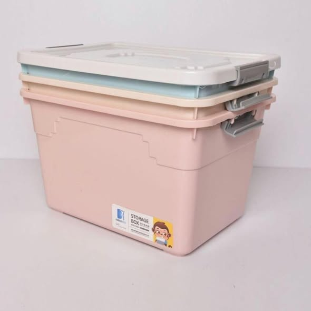 80L Stackable Storage Box with Wheels
