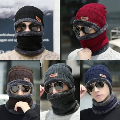 ADULT BEANIE WINTER HAT and SCARF SET