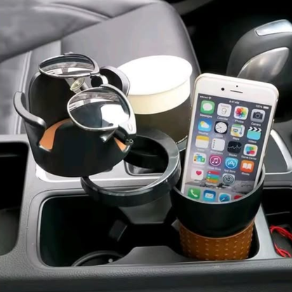 Adjustable 5-in-1 Multifunction Rotating Car Cup Holder