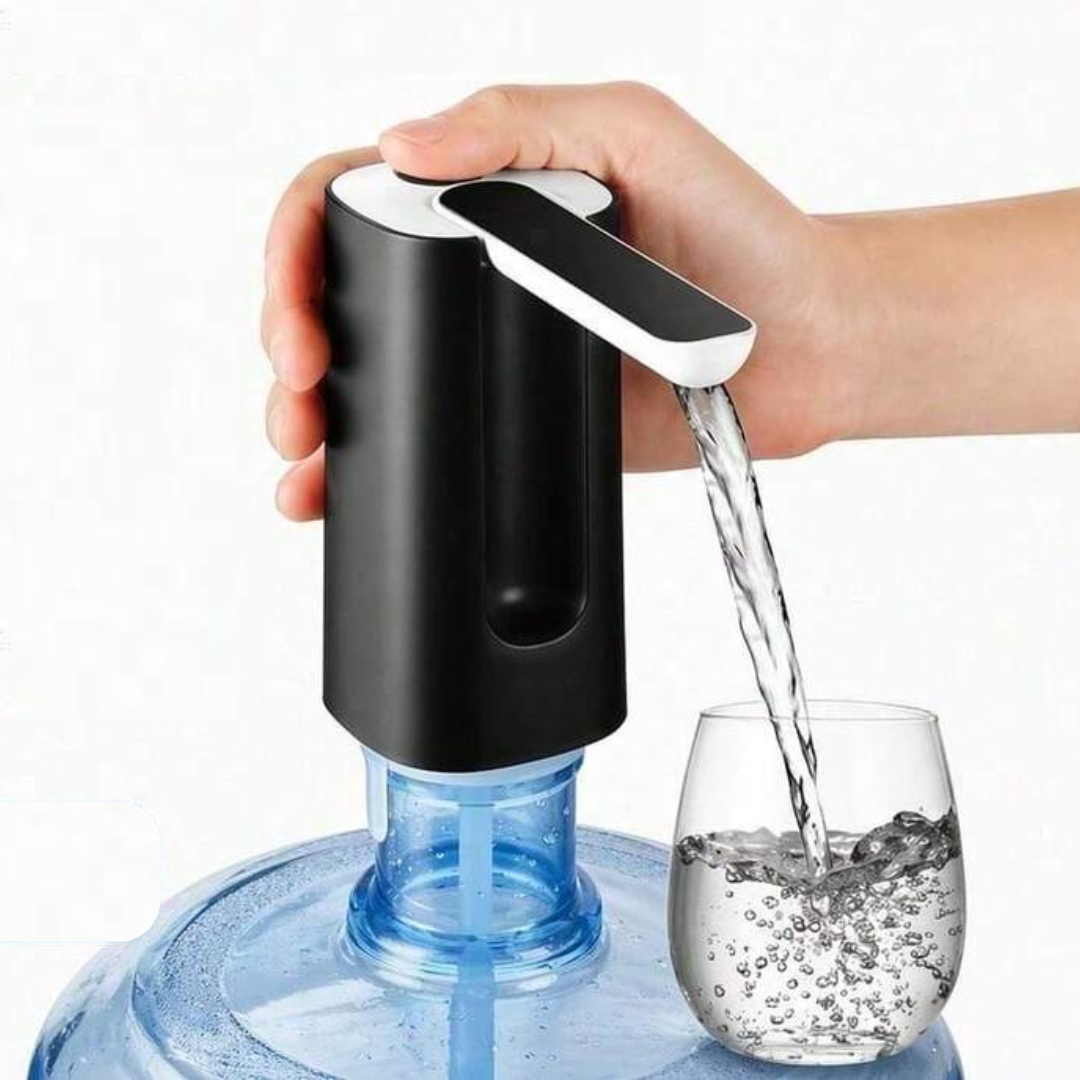Black Portable collapsible water dispenser pump (USB)