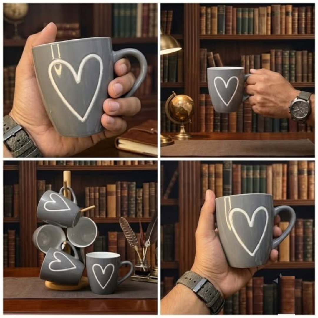 Ceramic Love Mug (Set of 6)