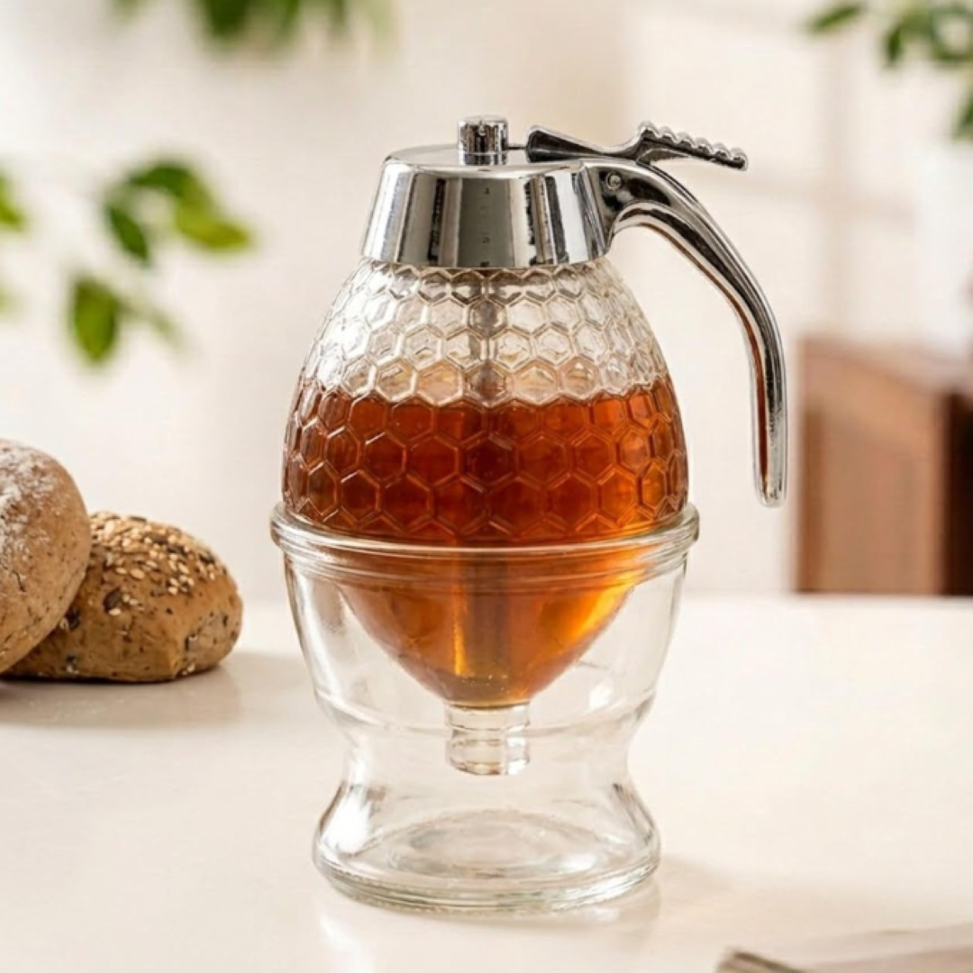 Diamond-Shaped Honey Dispenser (200ml)