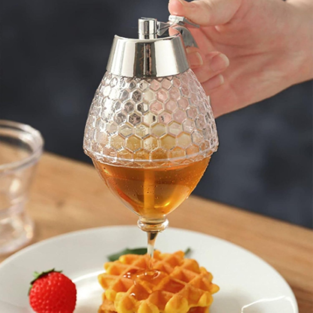 Diamond-Shaped Honey Dispenser (200ml)
