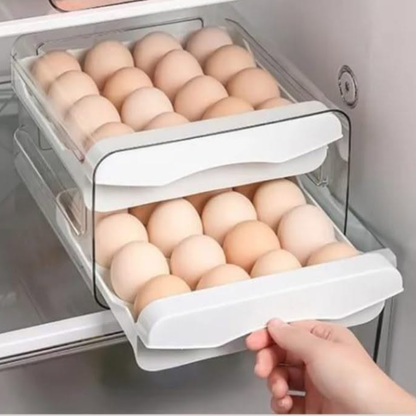 Double Layered Acrylic Egg Storage Tray