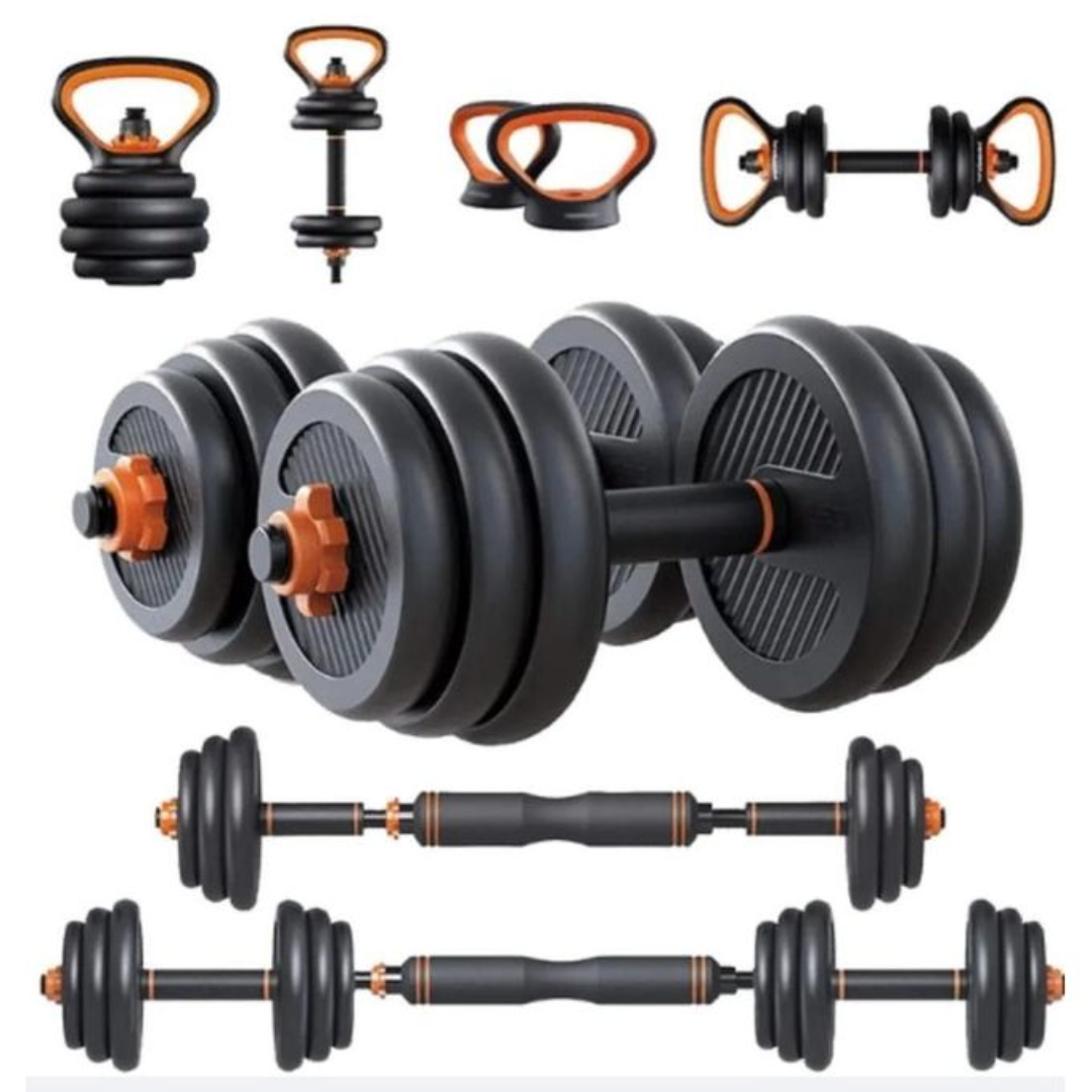 Euromax 50kg 6-in-1 adjustable Kettlebell / Barbell / Dumbbell