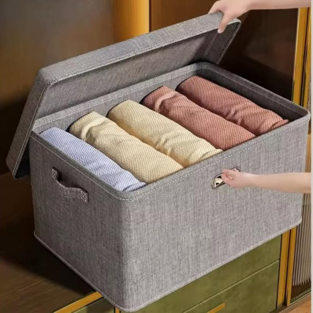 Foldable Storage Box with Lid