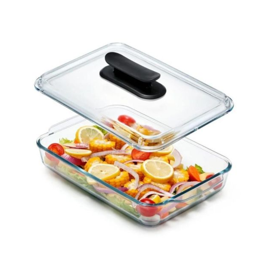 Glass Casserole Baking / Storage Tin
