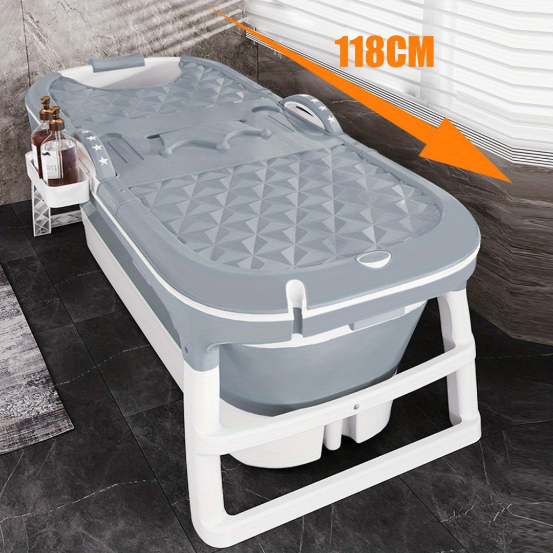 Gray Portable Foldable Bathtub 