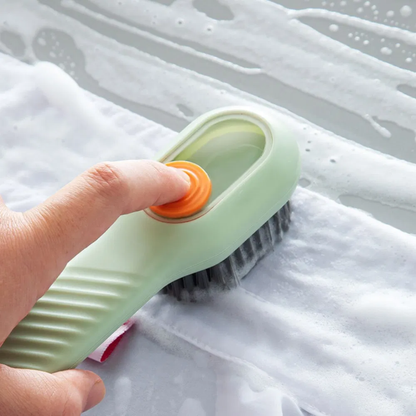 Green Long handle shoe brush cleaner
