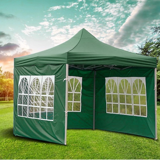 Pop Up Gazebo Canopy Tent with 3 Window Side Walls