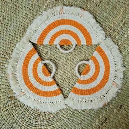 Half-Moon Raffia Placemats