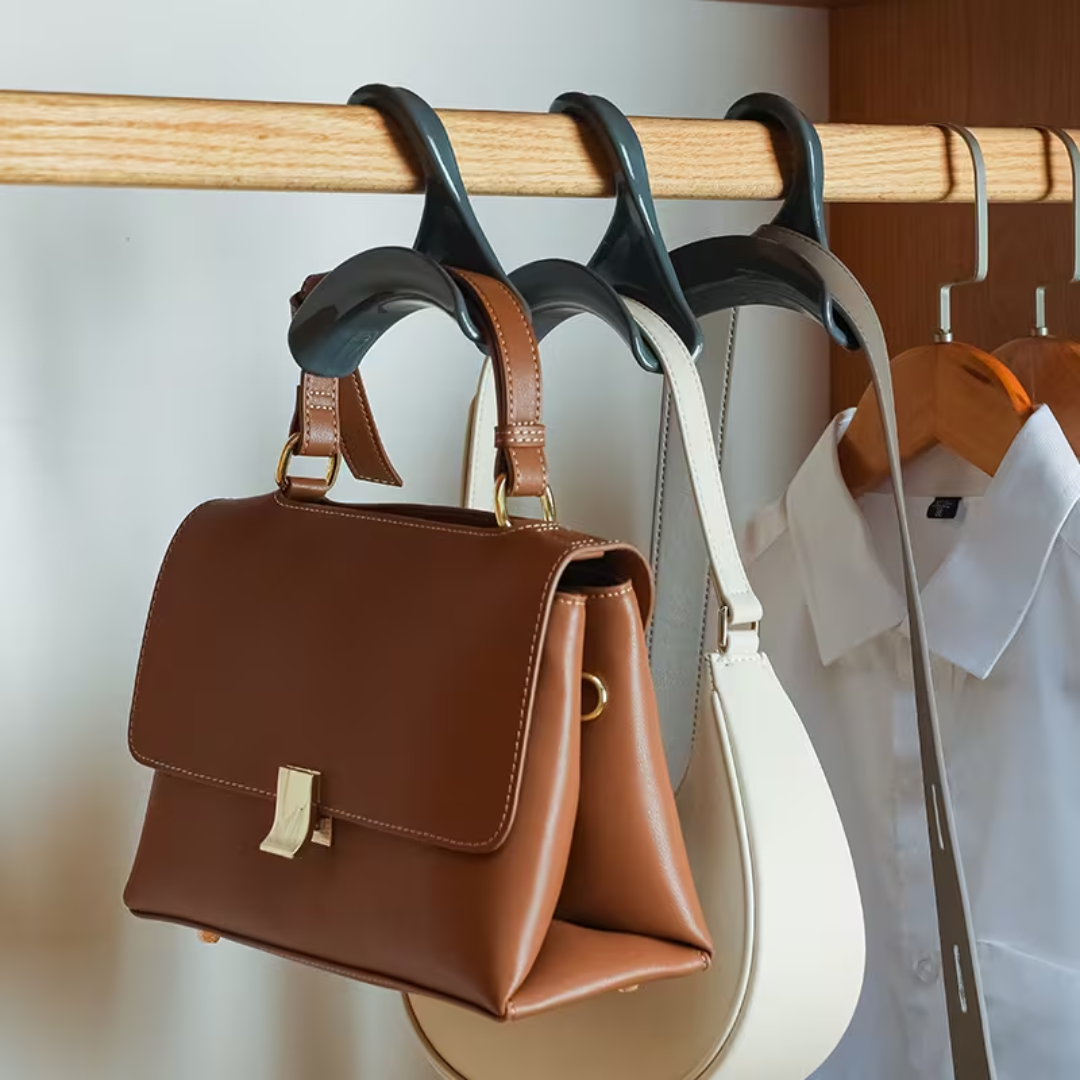 Handbag organiser hooks
