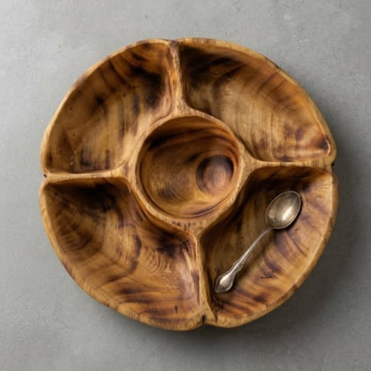 Handcrafted Wooden Serving Platters / Snack Dish