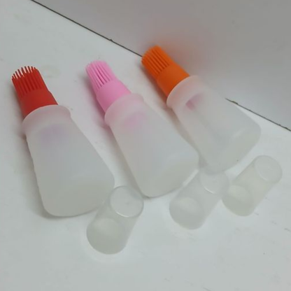 Heat-Resistant Oil Dispenser with Brush