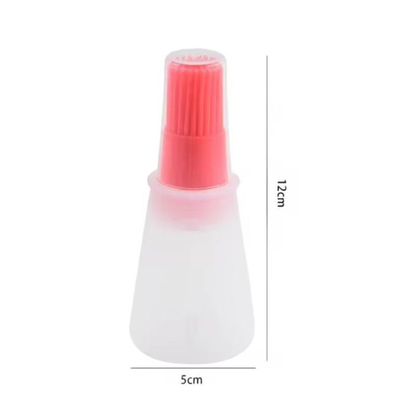 Heat-Resistant Oil Dispenser with Brush