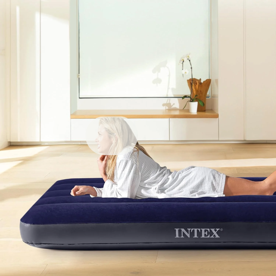 Heavy-duty inflatable Intex air mattress