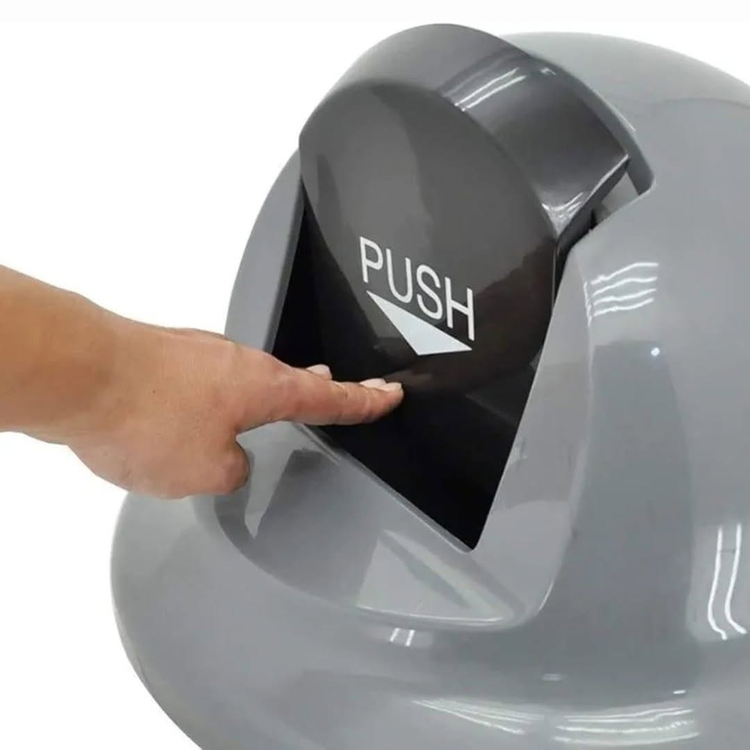 Heavy-duty swing top dustbin