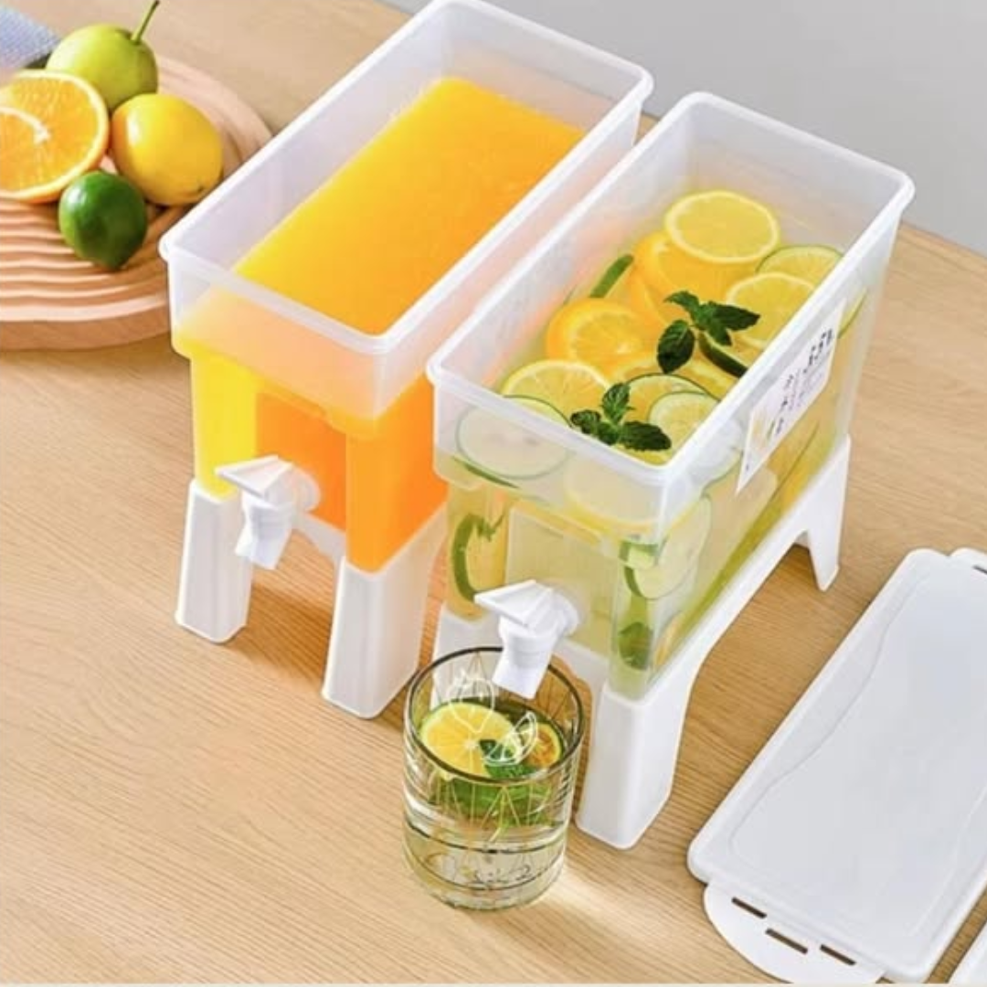 Juice Dispenser with White Lid