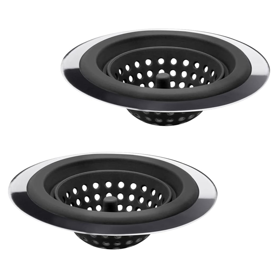 Kitchen sink drainer basket and strainer