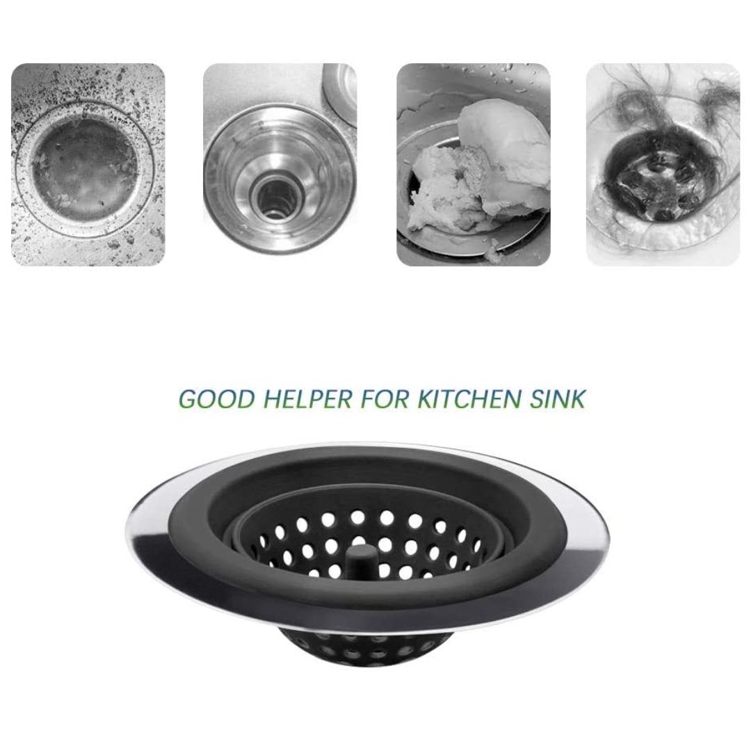 Kitchen sink drainer basket and strainer