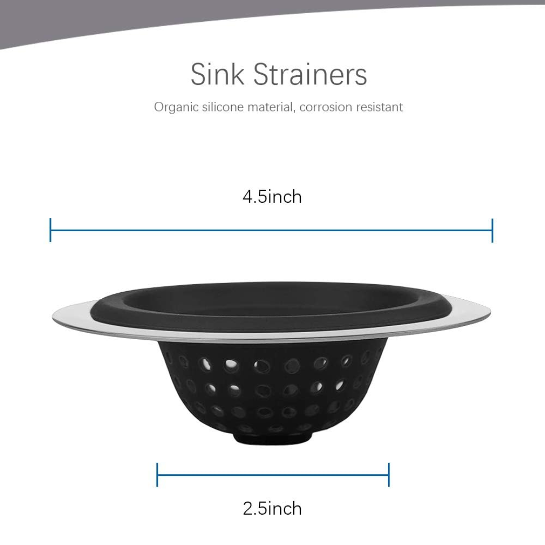 Kitchen sink drainer basket and strainer