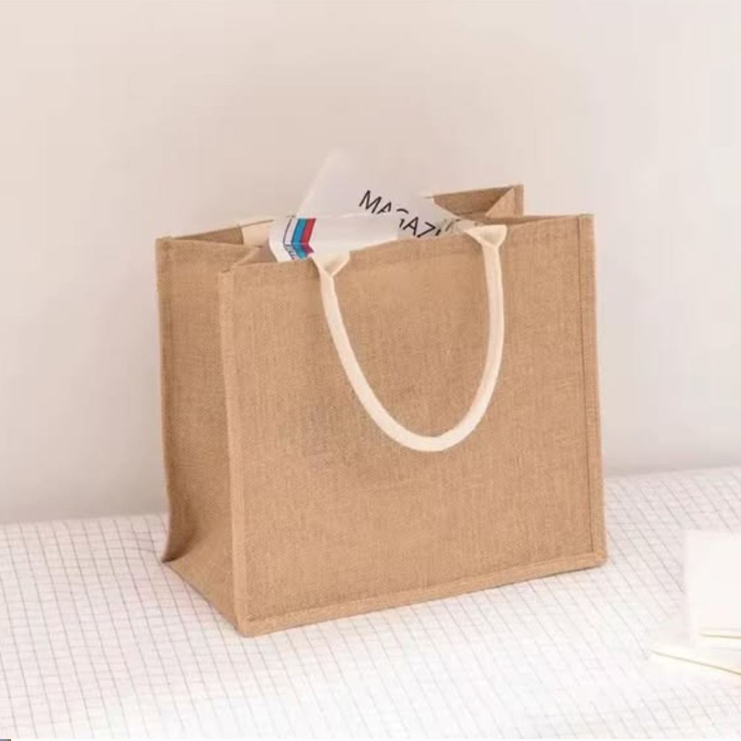 Linen Reusable Jute Shopping Bags