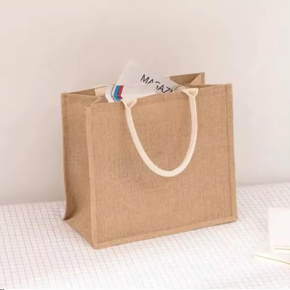 Linen Reusable Jute Shopping Bags