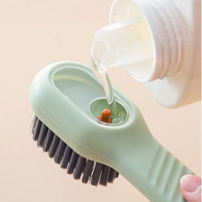 Long handle shoe brush cleaner