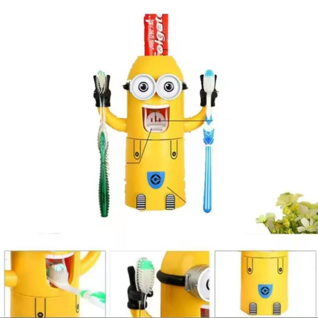 Minions Automatic Toothpaste Dispenser / Toothbrush Holder