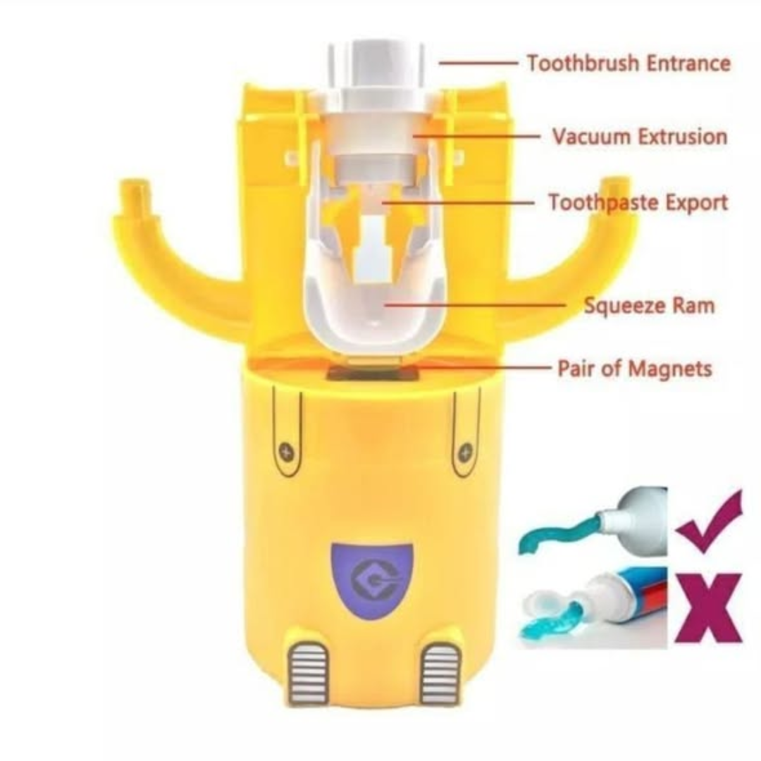 Minions Automatic Toothpaste Dispenser / Toothbrush Holder