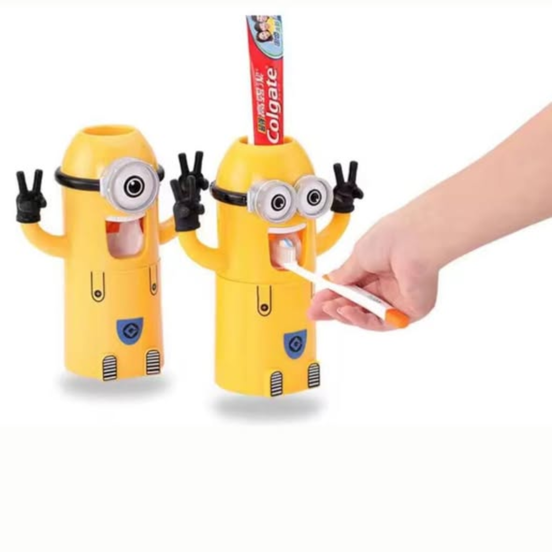 Minions Automatic Toothpaste Dispenser / Toothbrush Holder