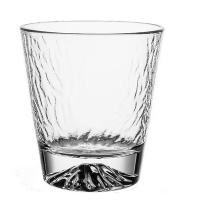 Mount Fuji Japanese Vintage Style Short Whiskey Glass