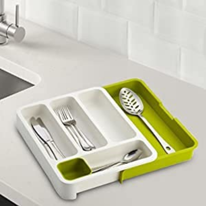 Multipurpose Plastic Cutlery Drawer Organizer