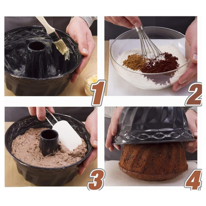 Non-Stick Doughnut-Shaped Cake Mould