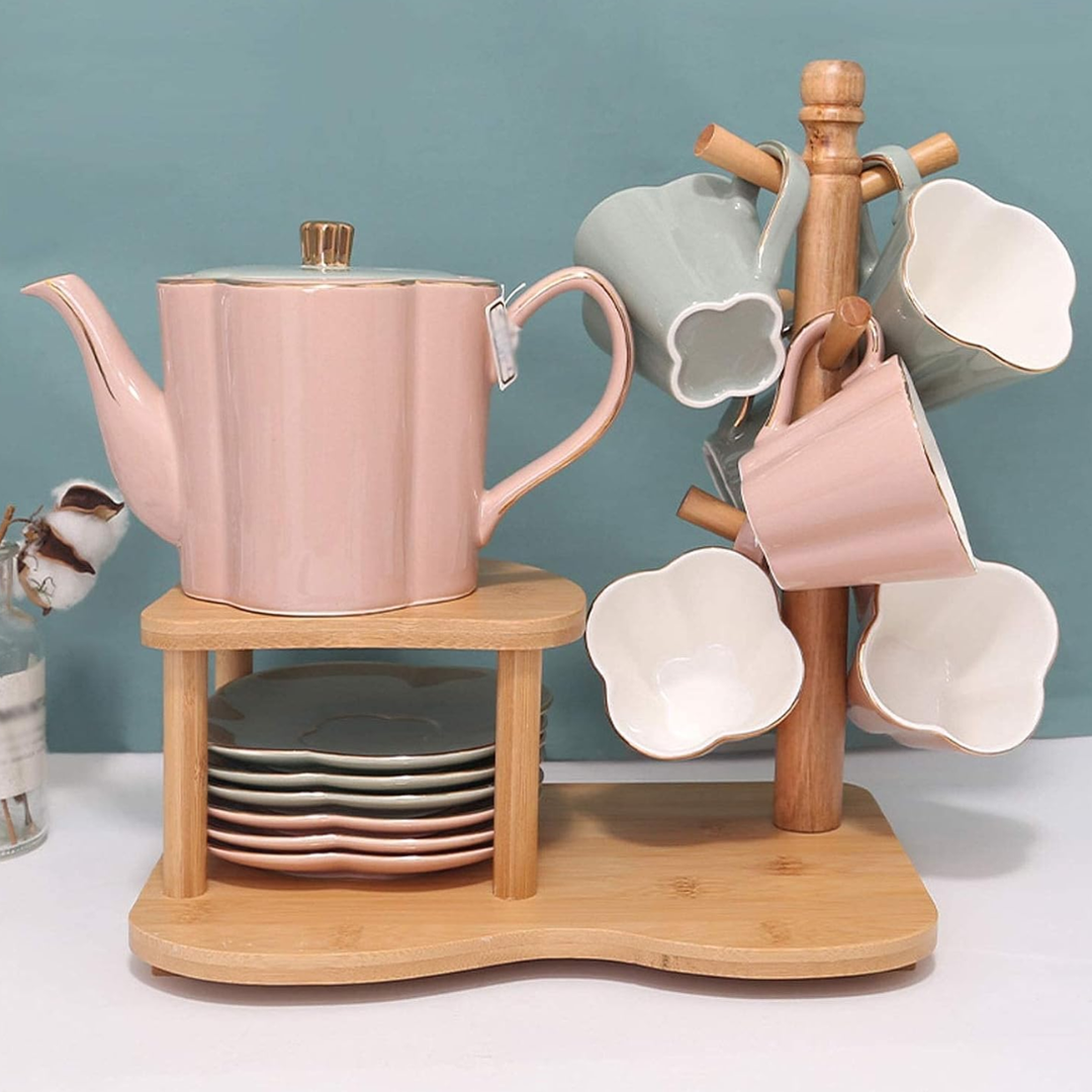 Nordic ceramic tea set with kettle