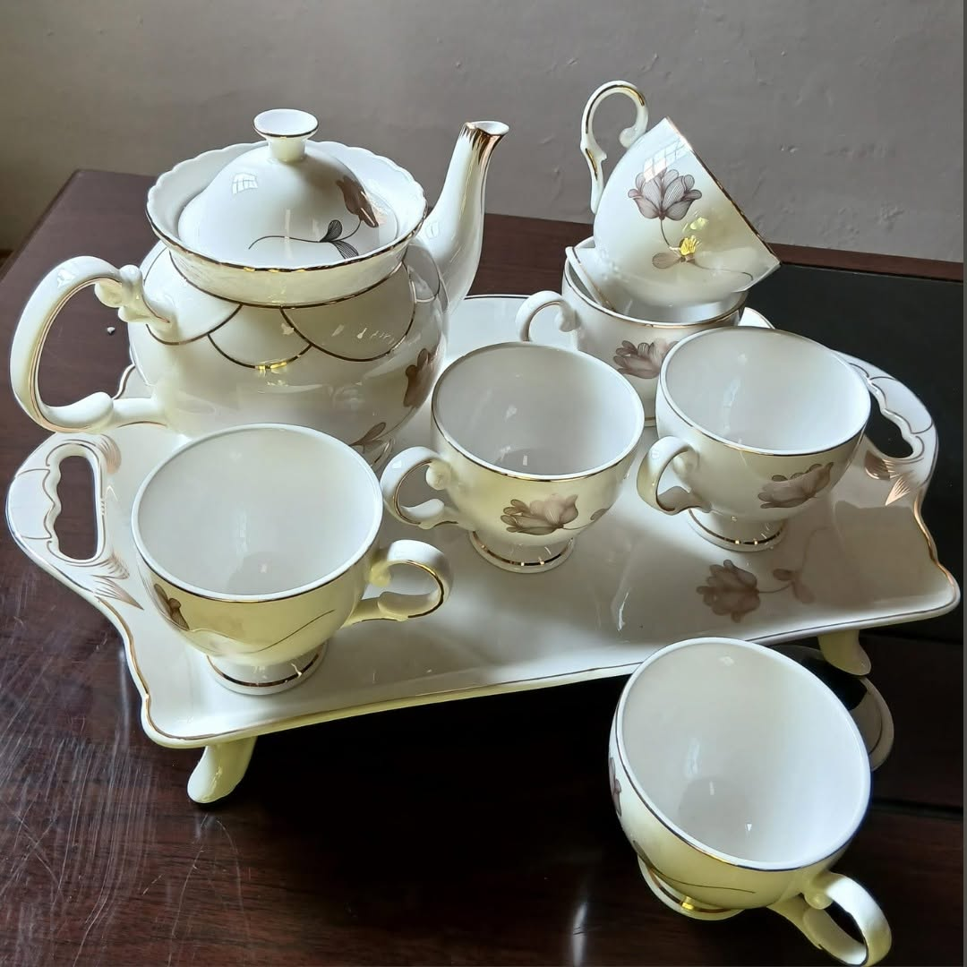 Nordic ceramic tea set with kettle