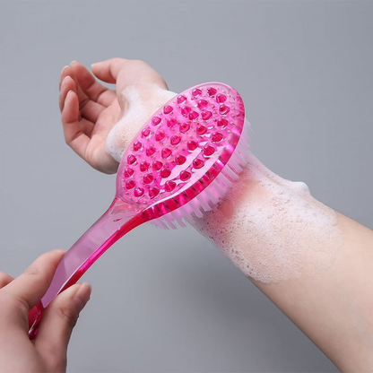 Pink Acrylic Shower Brush