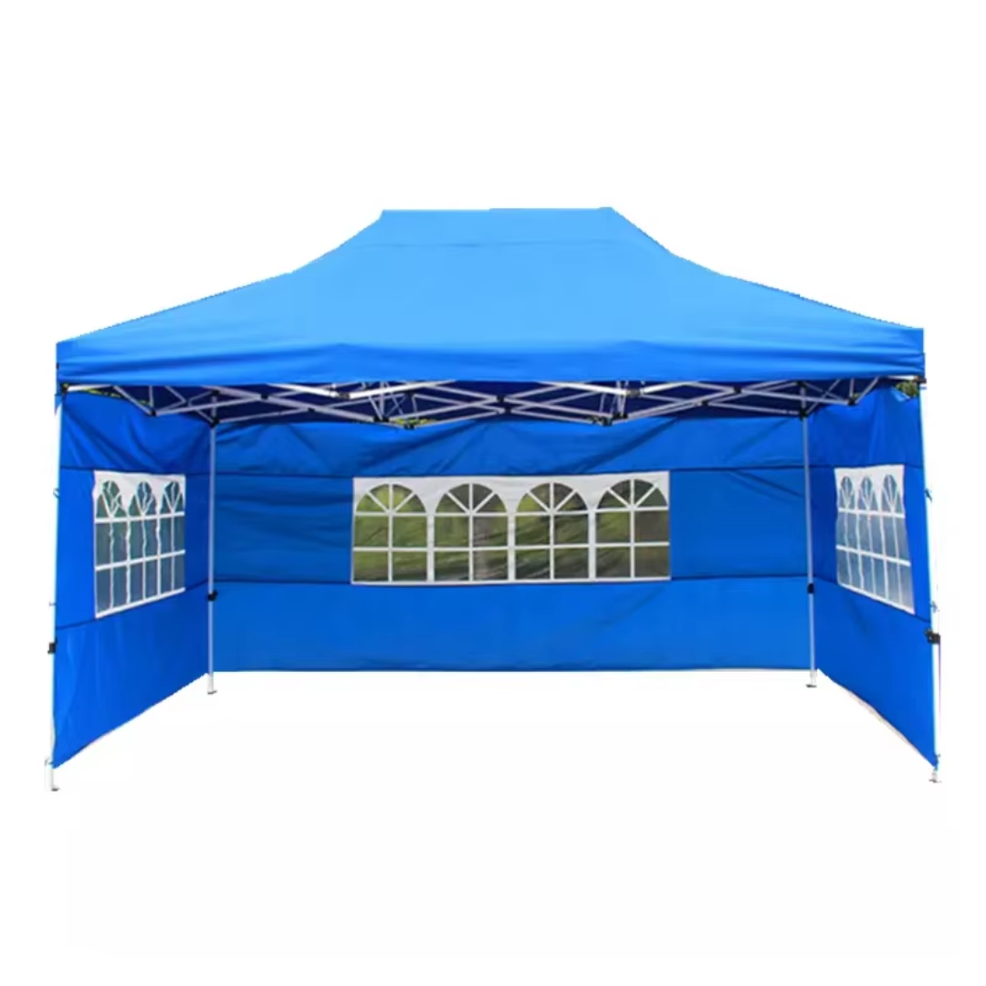 Pop Up Gazebo Canopy Tent (3m x 6m) with 3 Window Side Walls