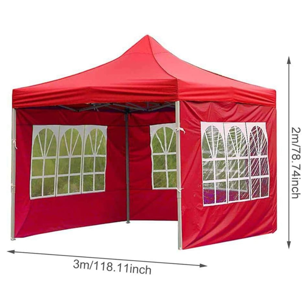 Pop Up Gazebo Canopy Tent with 3 Window Side Walls