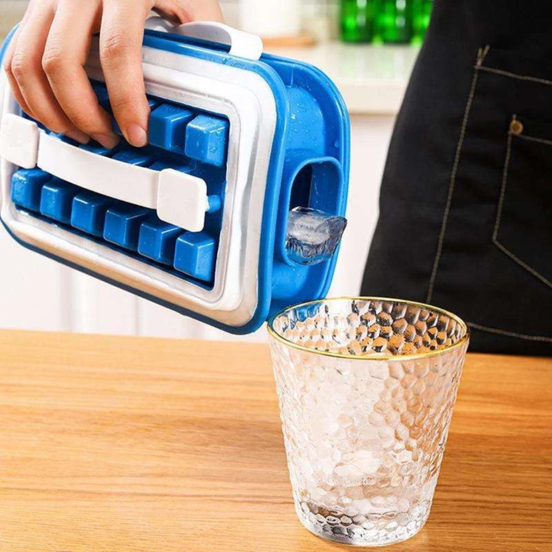 Portable leak-proof ice cube mold (36 cubes)