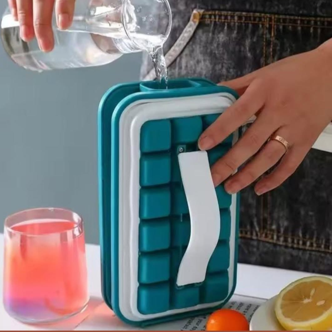 Portable leak-proof ice cube mold (36 cubes)