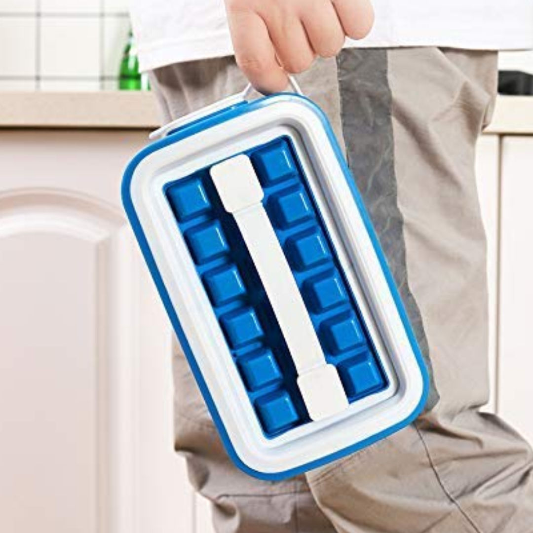 Portable leak-proof ice cube mold (36 cubes)