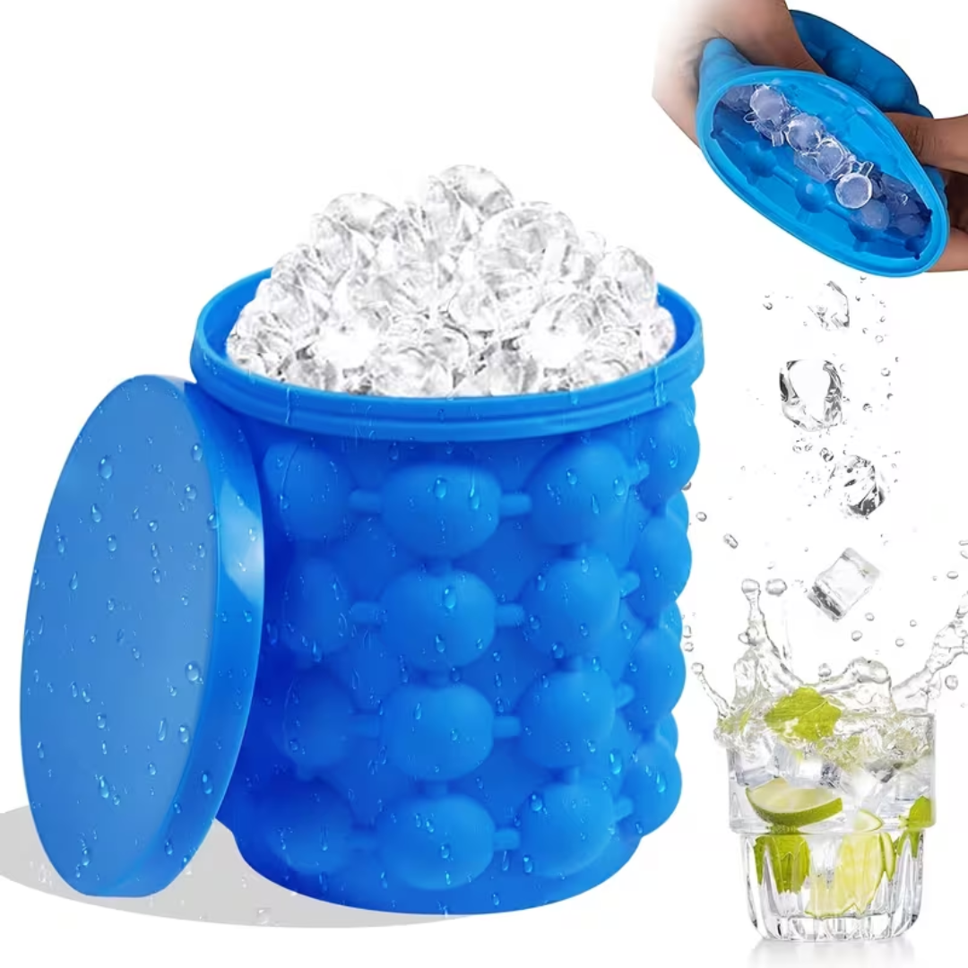 Portable non-leakable ice cube mold