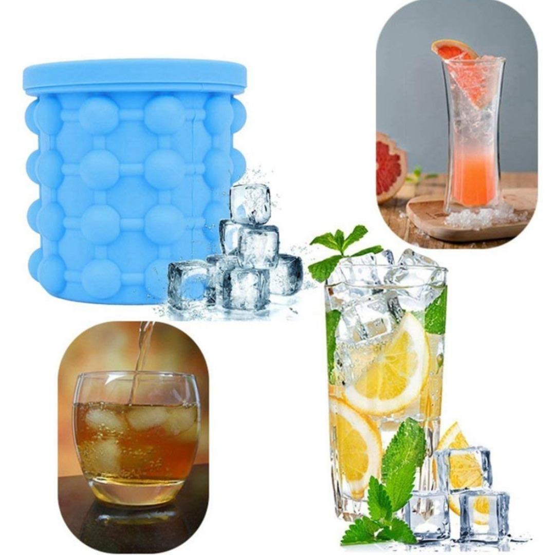 Portable non-leakable ice cube mold