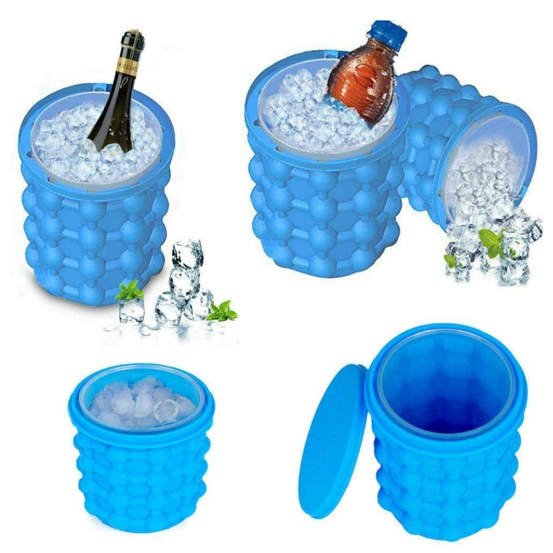 Portable non-leakable ice cube mold