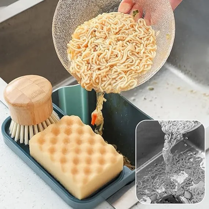 Retractable sink drainage basket with suction cup